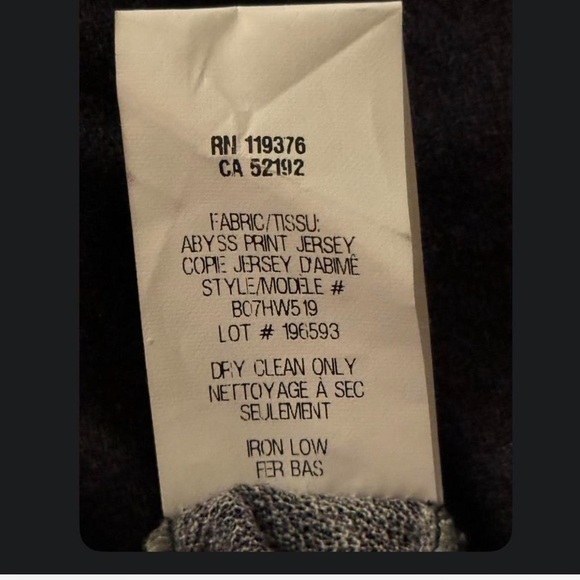 Helmut Lang Abyss Print Asymmetric Wool Jersey Top - Size P (Petite) - Picture 5 of 5